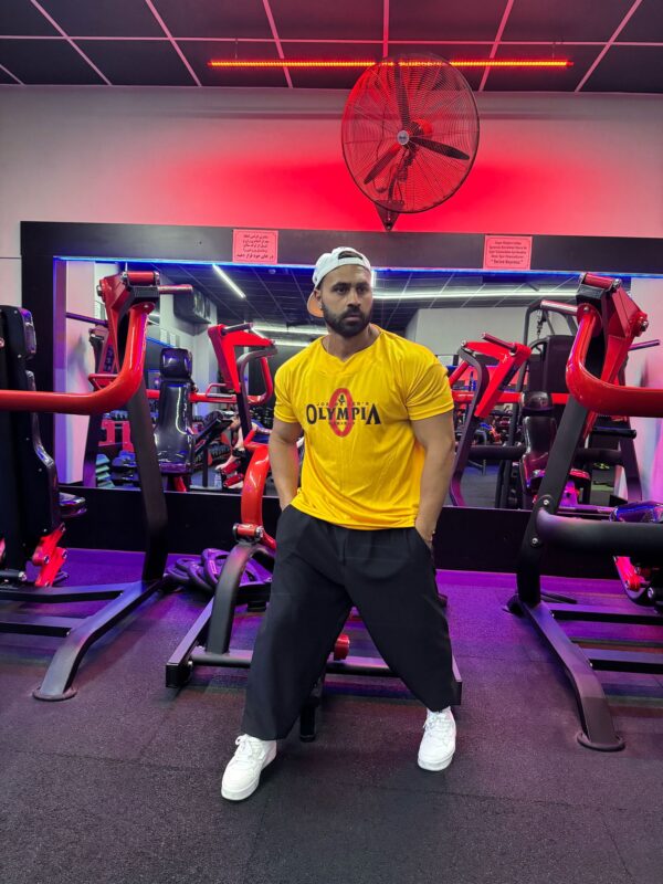 Olympıa Baskılı Kollar Dar V Yaka Hafif T-shirt - Görsel 2