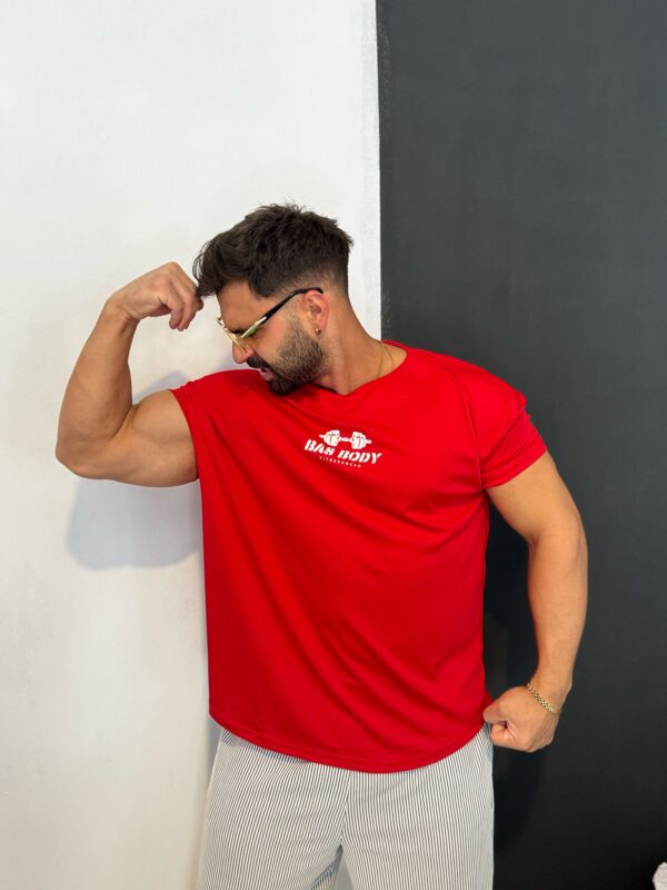 Bas Body Baskılı Kollar Dar  T-shirt - Görsel 3