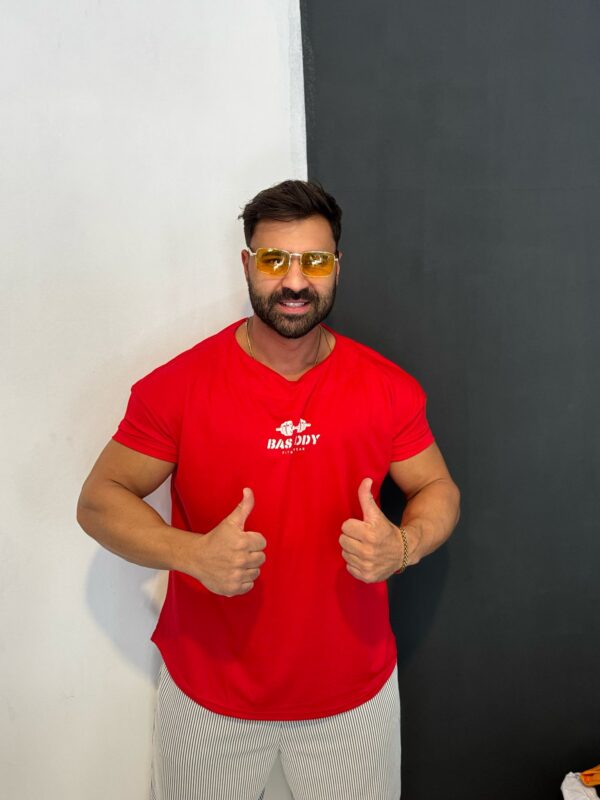 Bas Body Baskılı Kollar Dar  T-shirt