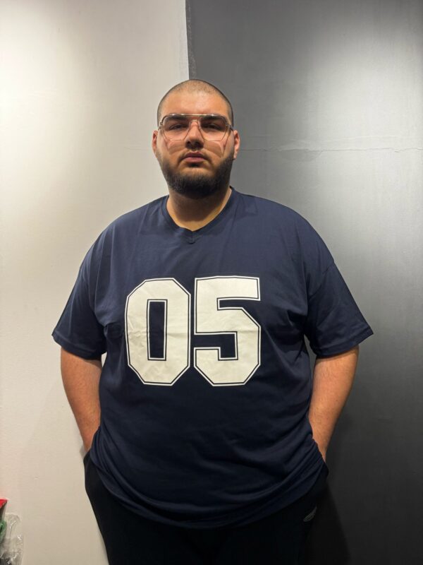 05 Baskılı Oversize 100% Pamuk T-shirt - Görsel 2