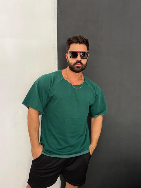 Açık Bisiklet Yaka Oversize T-shirt