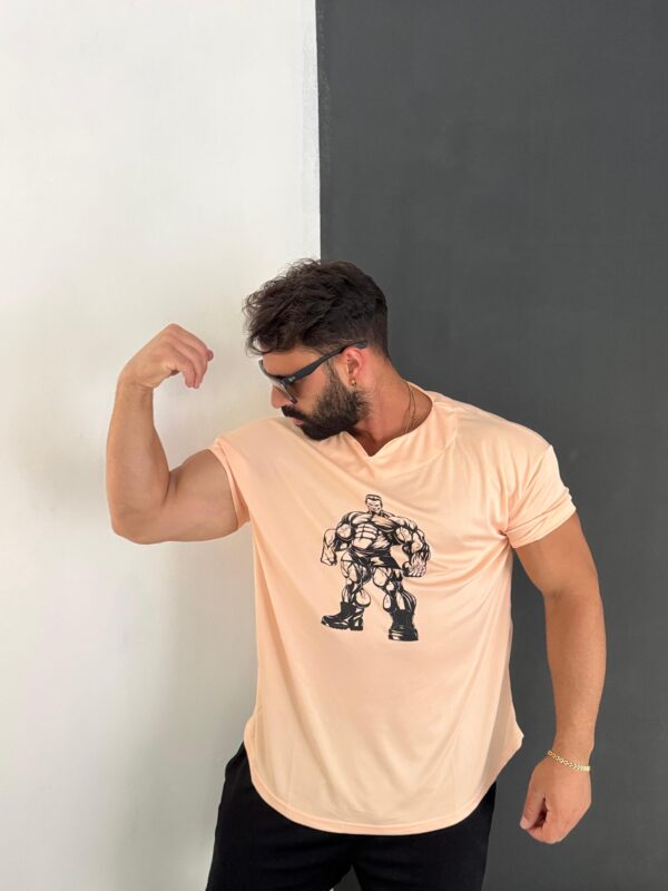 Hulk Baskılı Kollar Dar Hafif T-SHİRT - Görsel 3