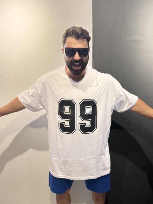 99 Numara Battal V Yaka Tişört - Görsel 5