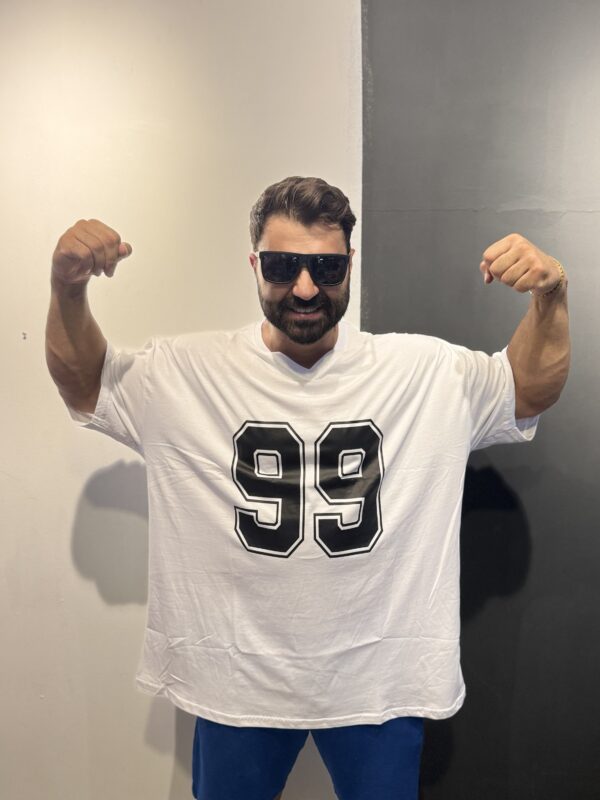 99 Numara Battal V Yaka Tişört - Görsel 6