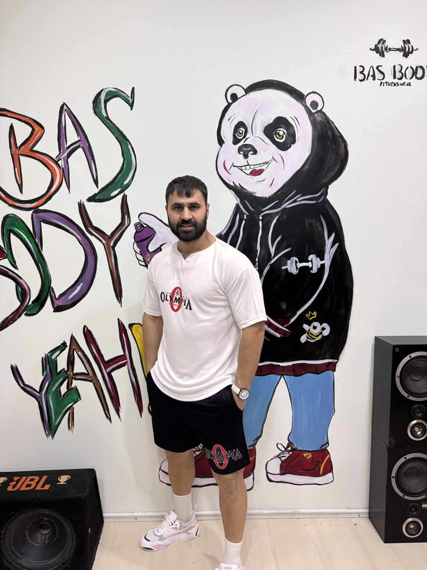 Olympia Baskılı Beyaz Relaxx Model Delikli Tişört - Görsel 4