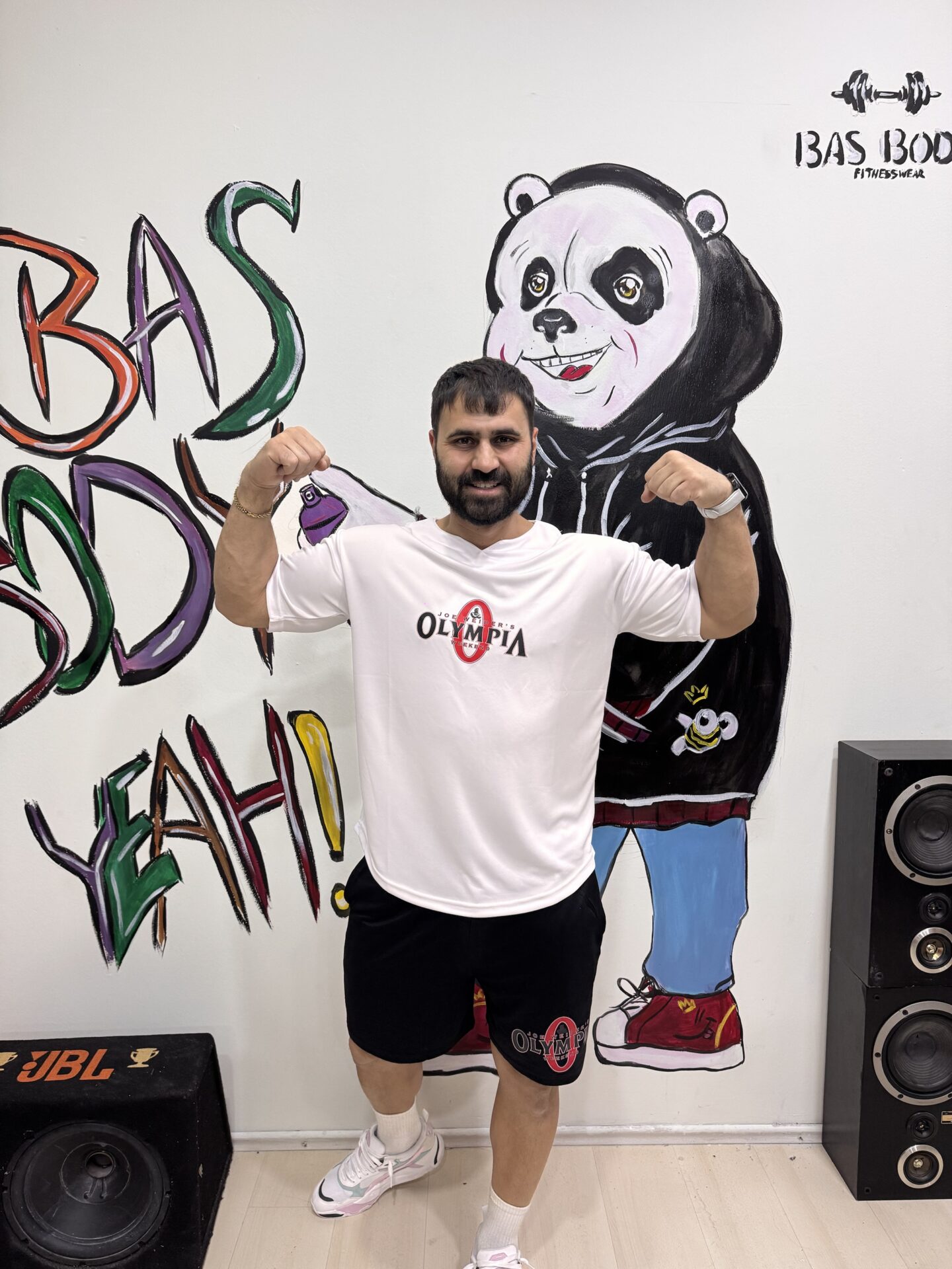 Olympia Baskılı Beyaz Relaxx Model Delikli Tişört - Görsel 6