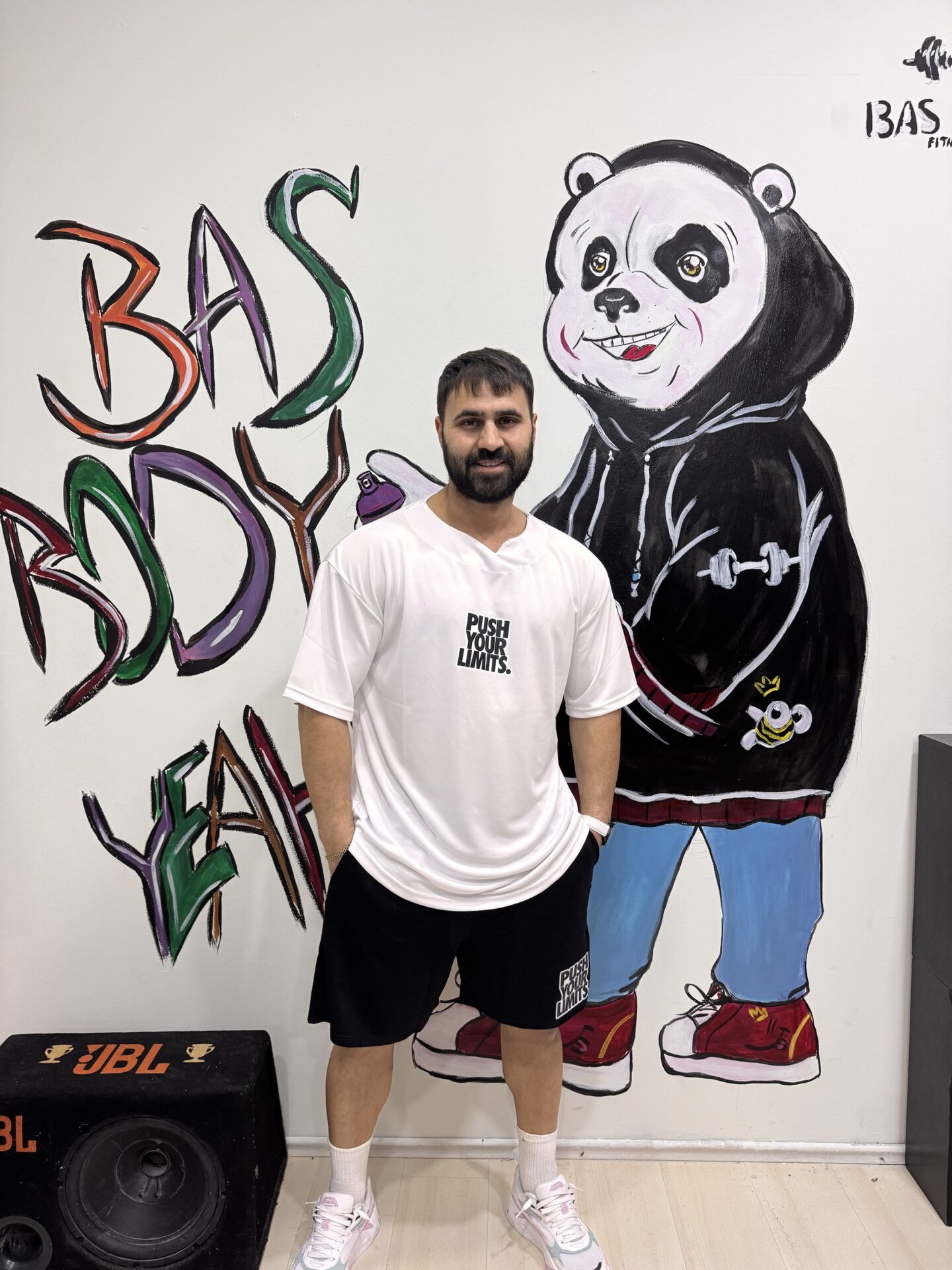 Push Your Limit Baskılı Relax Model Oversize Tişört - Görsel 5