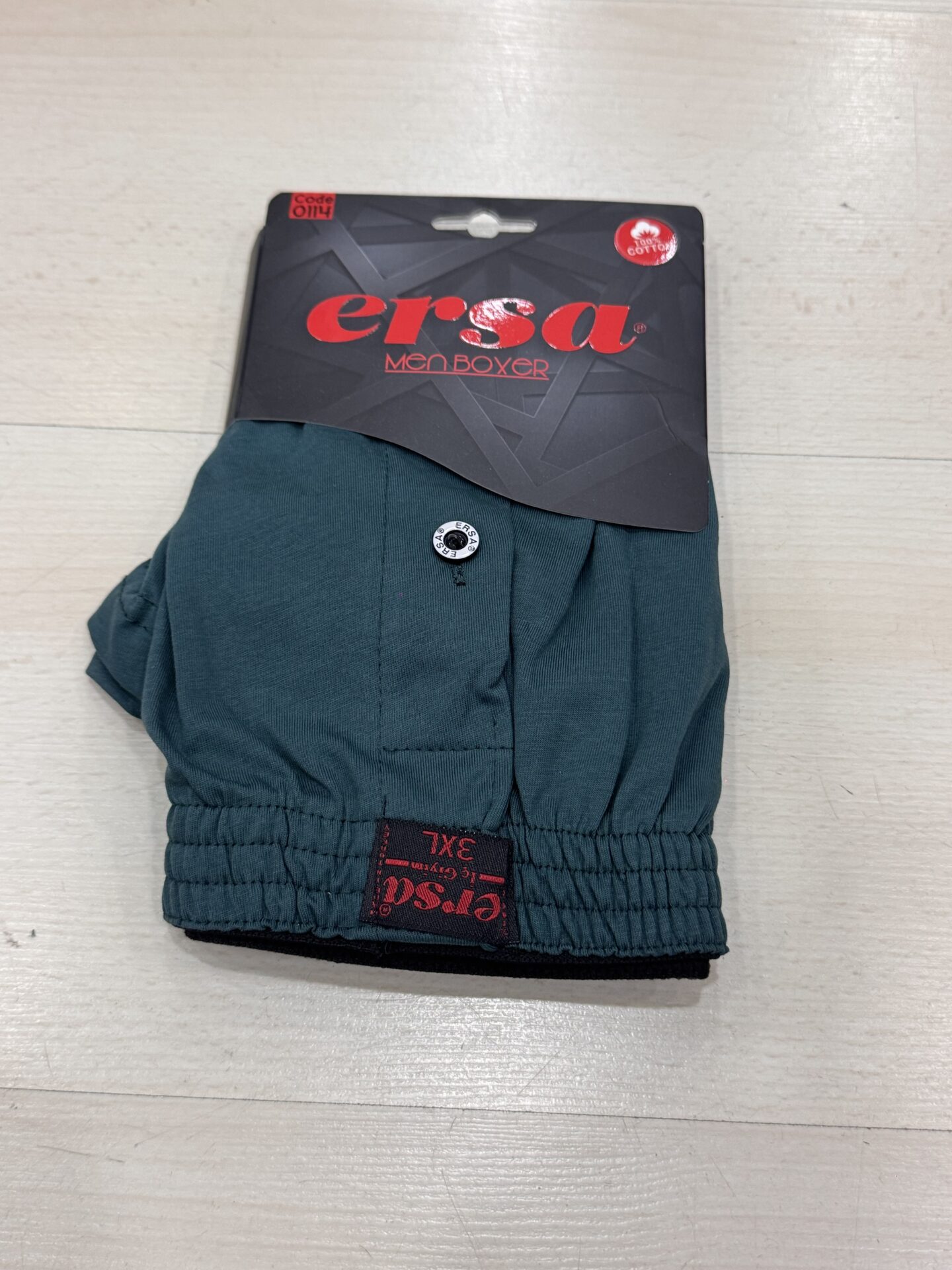 Battal Büyük Beden Havlu Bel Yeşil Boxer - Görsel 5