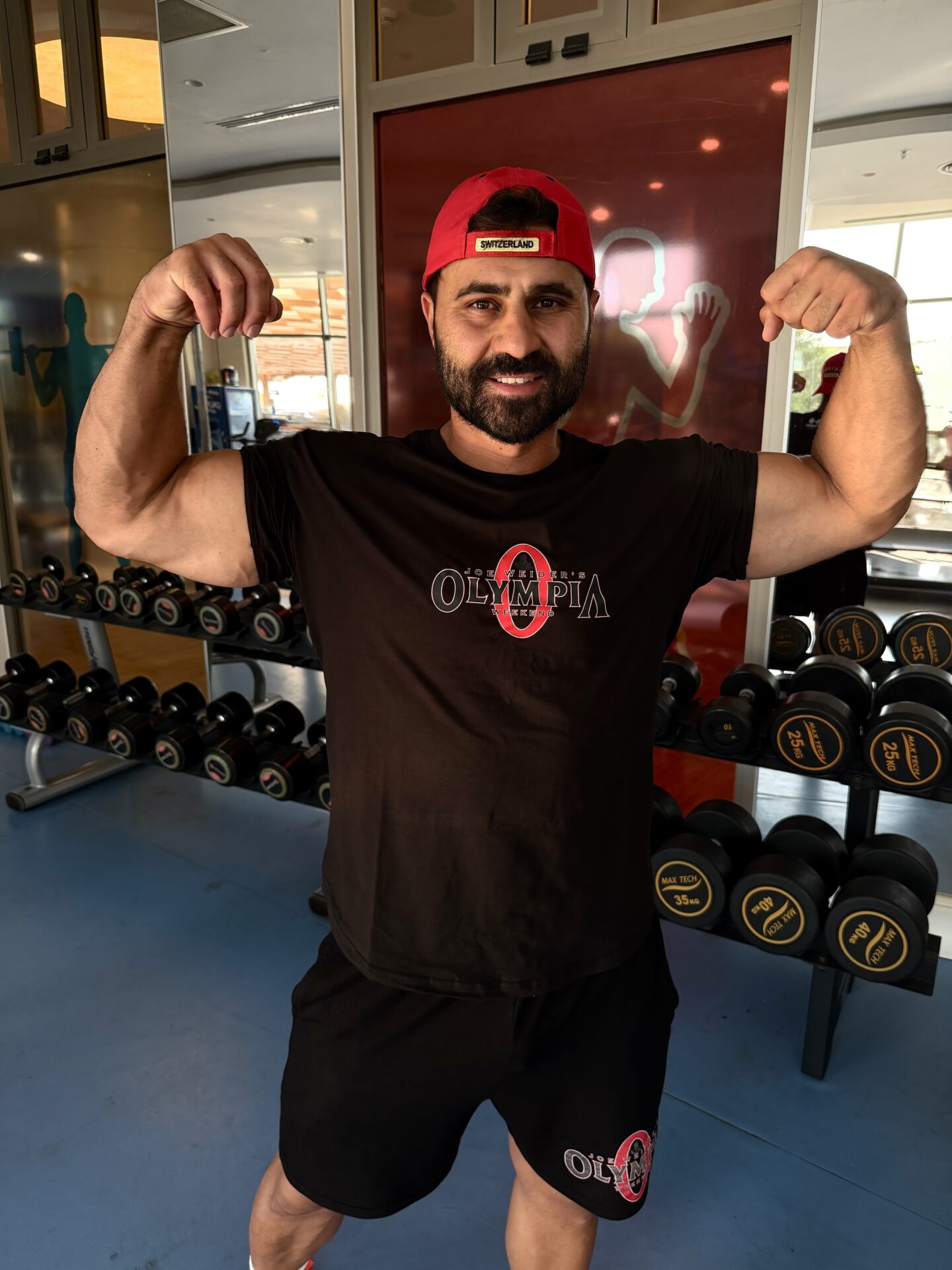 Siyah Bisiklet Yaka Olympia Baskılı Likralı Dar Kol Oversize %100 Pamuk Oval Kesim Tişört