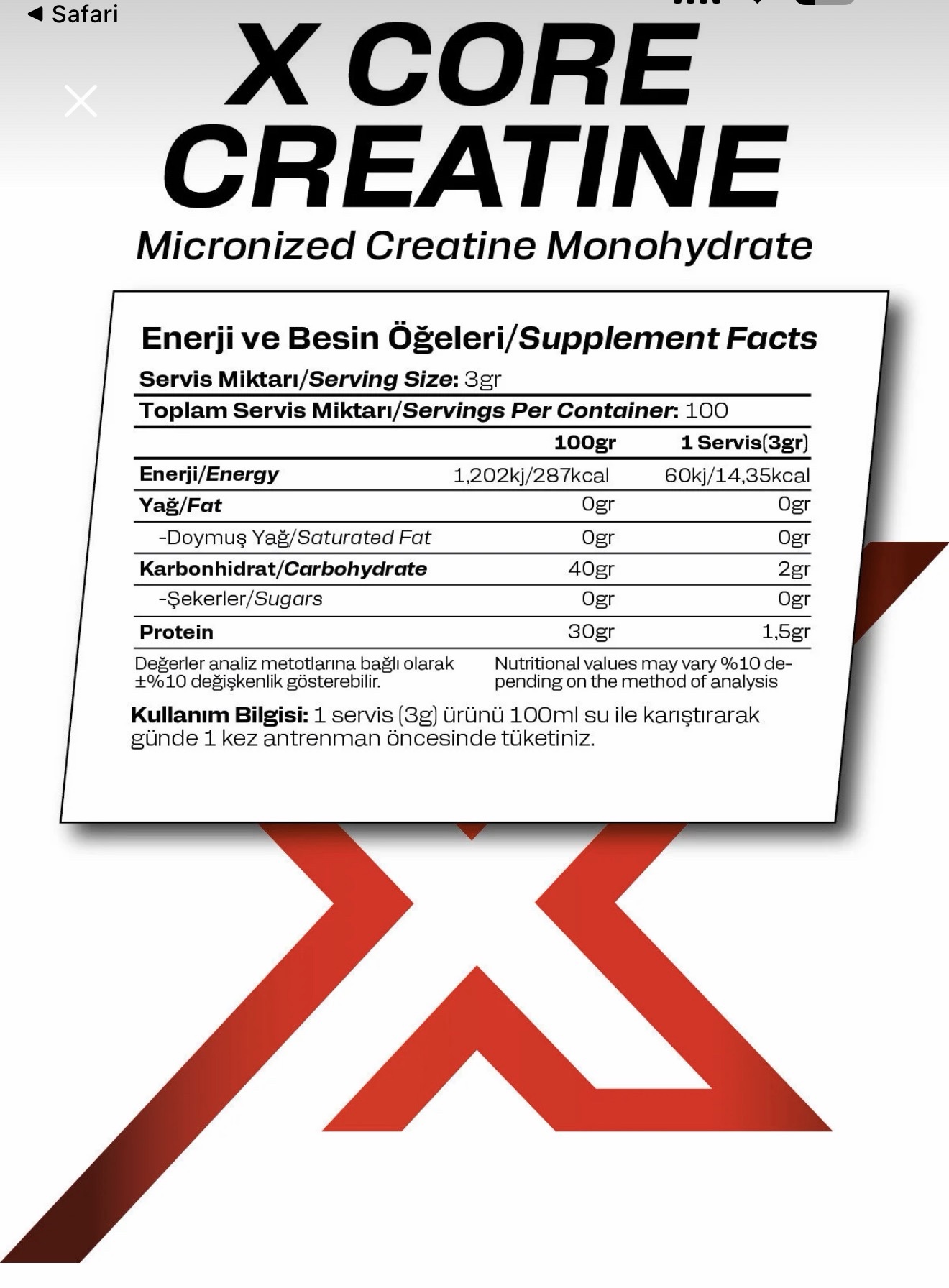 Bioxlab 100 Servis 300 gr Aromasız Micronized Monohydrate Creatin - Görsel 4